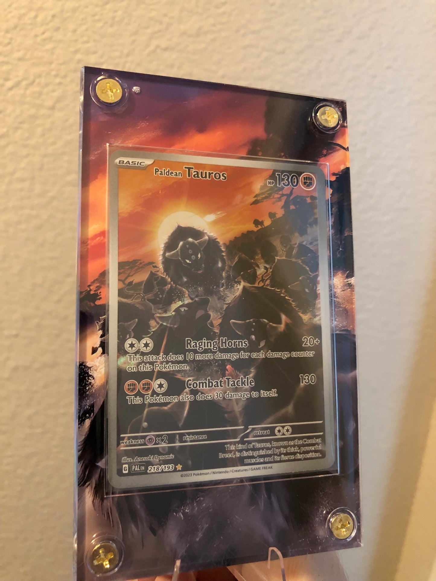 Paldean Tauros 218/193 Display Case Extended Art